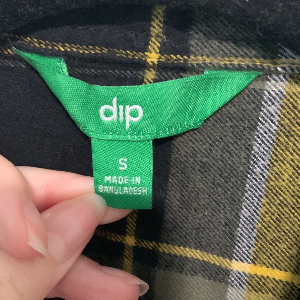 Dip yellow and black flannel S - Picture 2 of 3